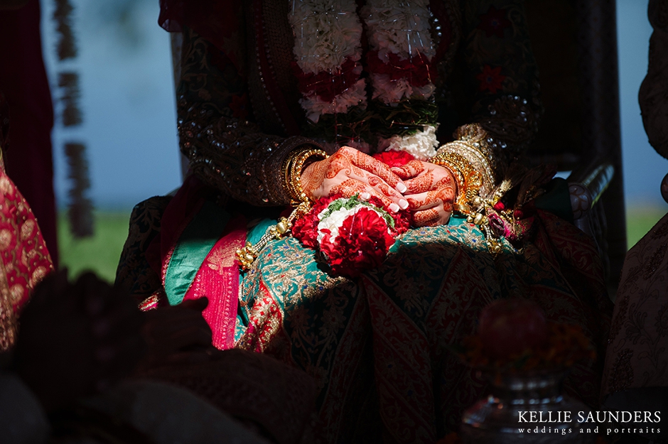 unique indian bridal portrait, henna bridal portrait, indian wedding hands